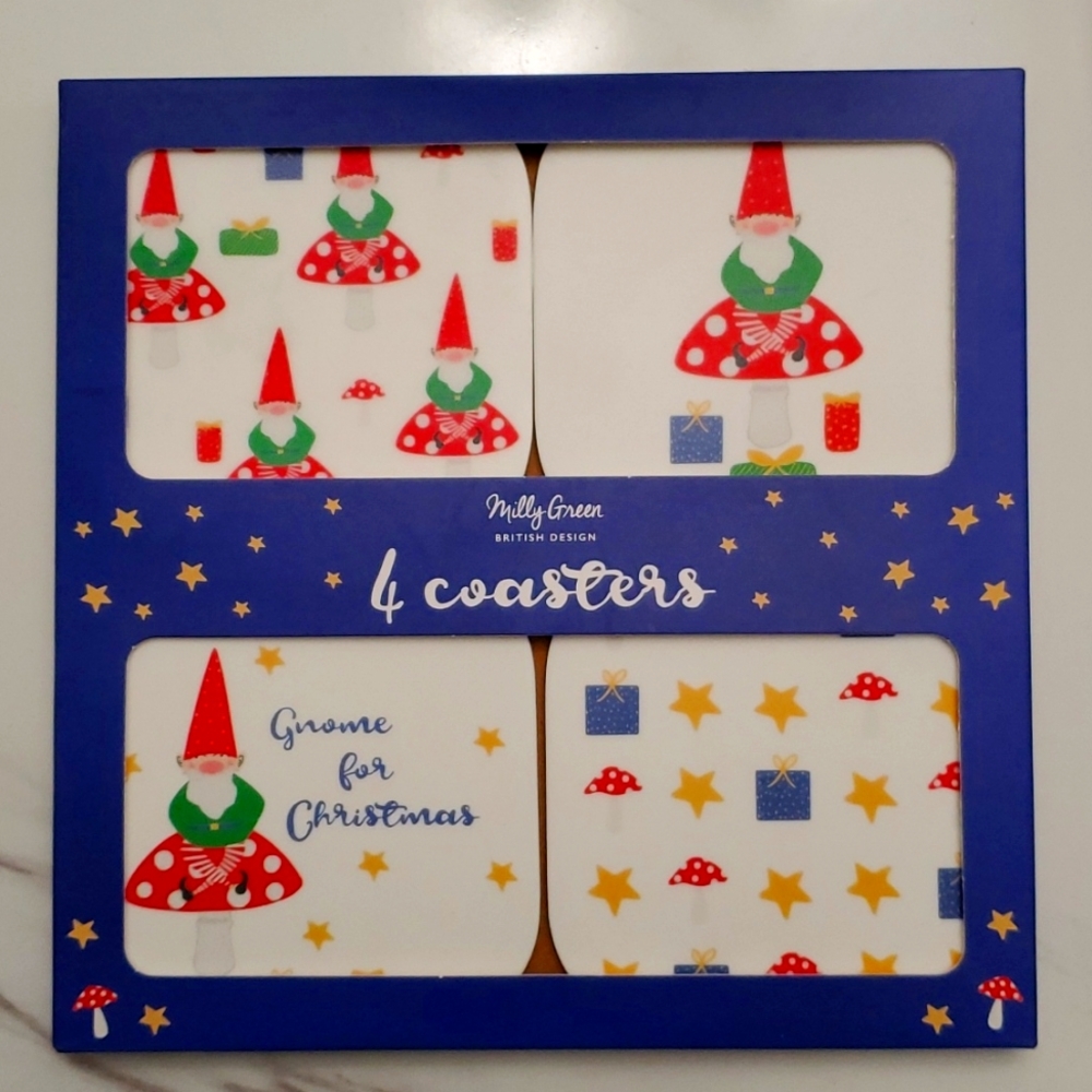 Gnome Design Coasters 4 pack